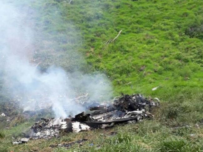 Accidente de helicóptero en Antioquia sería por mal clima, según Ejército