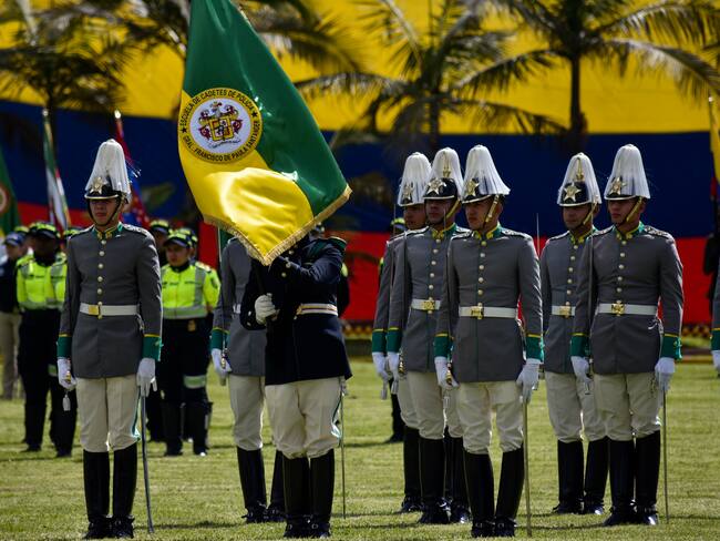 Cadetes de la Escuela General Santander de la Policía Nacional (Foto vía GettyImages)