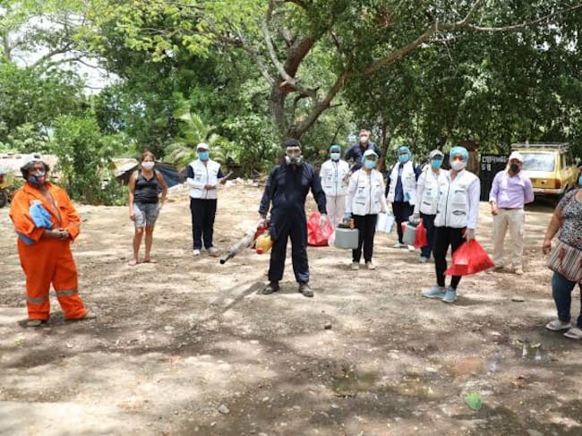 El municipio solo ha aplicado 1.599 de las 6.193 dosis previstas, contra el dengue. Foto Alcaldía Neiva.