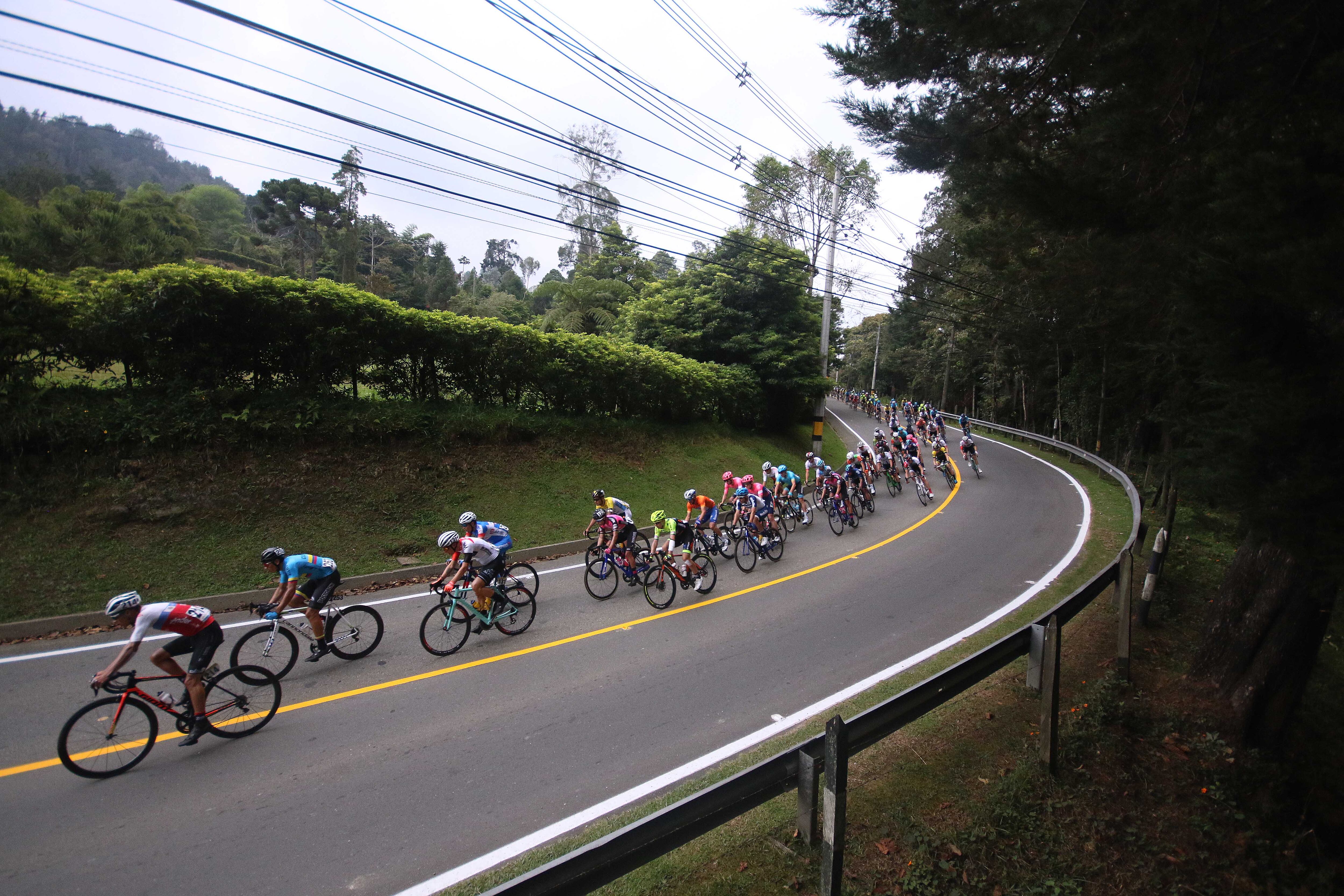 MEDELLIN, COLOMBIA - FEBRUARY 17: Landscape / Peloton /  Medellín City / during the 2nd Tour of Colombia 2019, Stage 6 a 173,8km stage from El Retiro to Alto Las Palmas 2478m - Medellín / @TourColombiaUCI / Tour Colombia 2.1 / on February 17, 2019 in Alto Las Palmas - Medellín, Colombia. (Photo by Maximiliano Blanco/Getty Images)