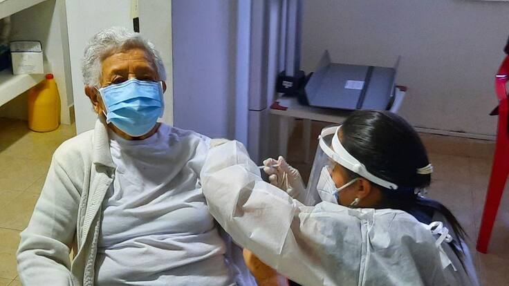 Aura Martínez de Galvis de 87 años de edad