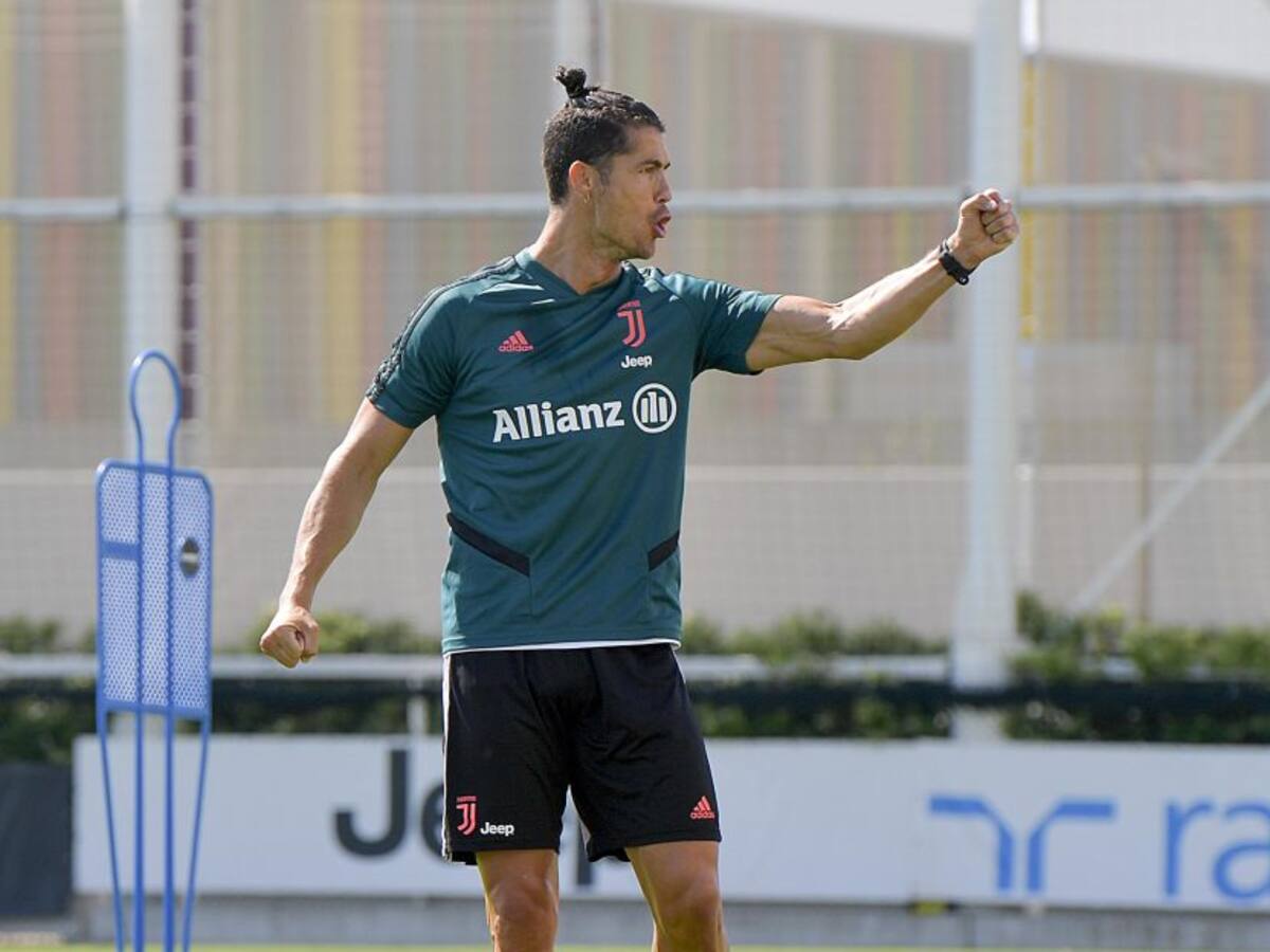 Cristiano se lució en la práctica con una canasta de alto calibre