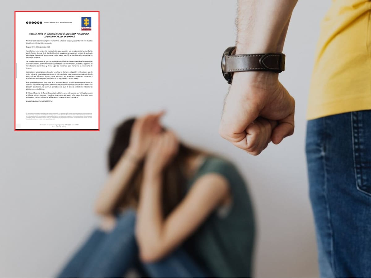 Condenan a hombre por violencia psicológica contra su expareja en Boyacá