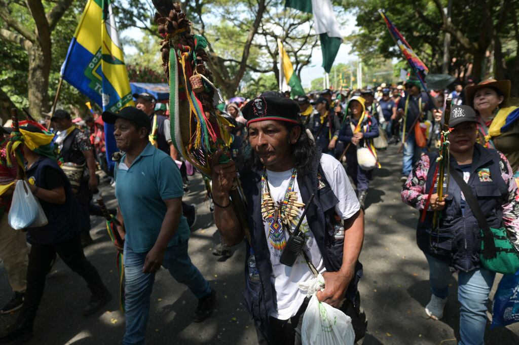 Colombian Indigenous (Photo by JOAQUIN SARMIENTO / AFP) (Photo by JOAQUIN SARMIENTO/AFP via Getty Images)