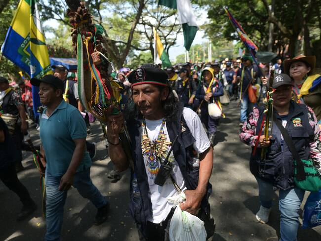 Colombian Indigenous (Photo by JOAQUIN SARMIENTO / AFP) (Photo by JOAQUIN SARMIENTO/AFP via Getty Images)