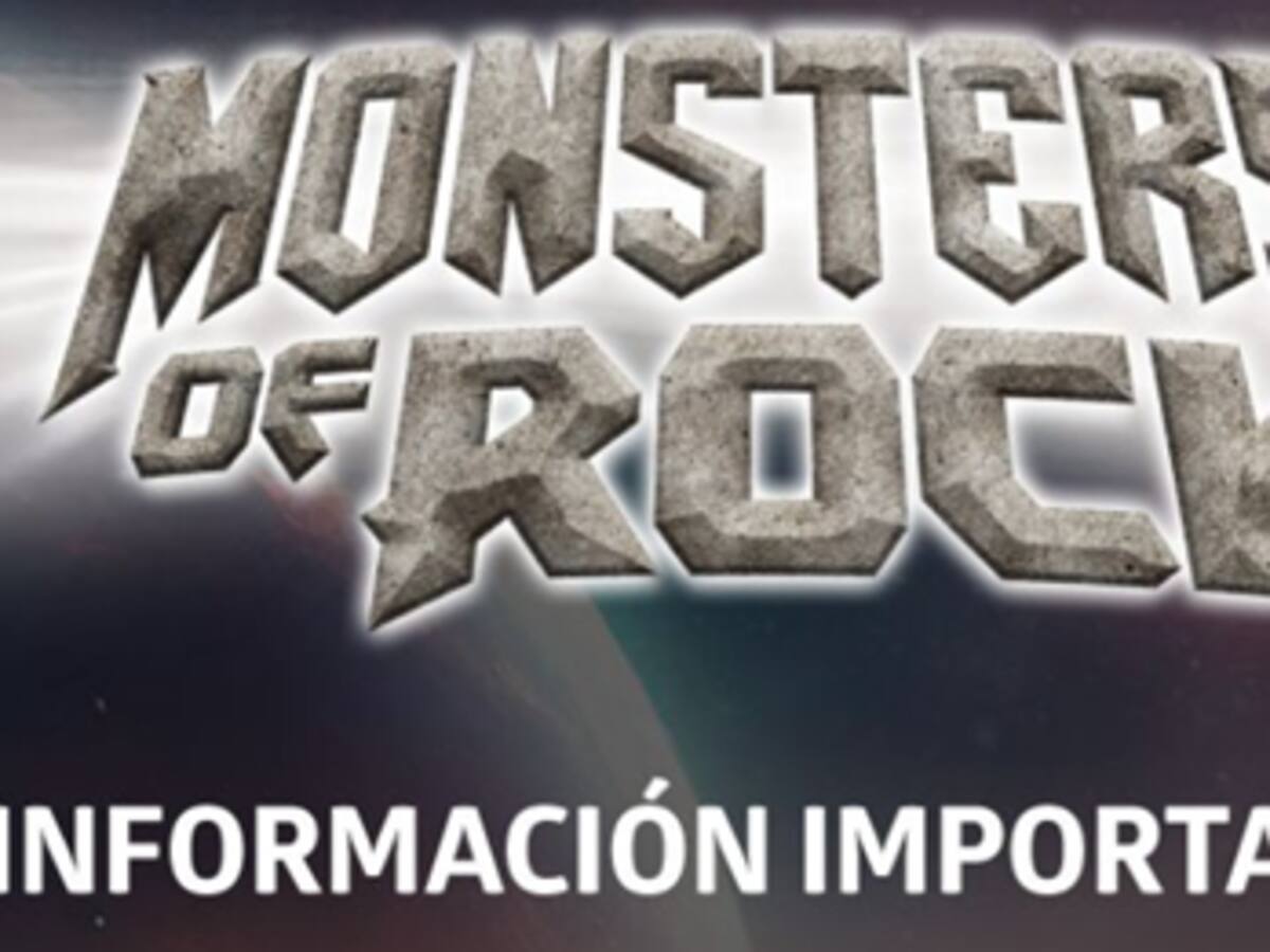 Monster del rock, entrega información importante para sus seguidores