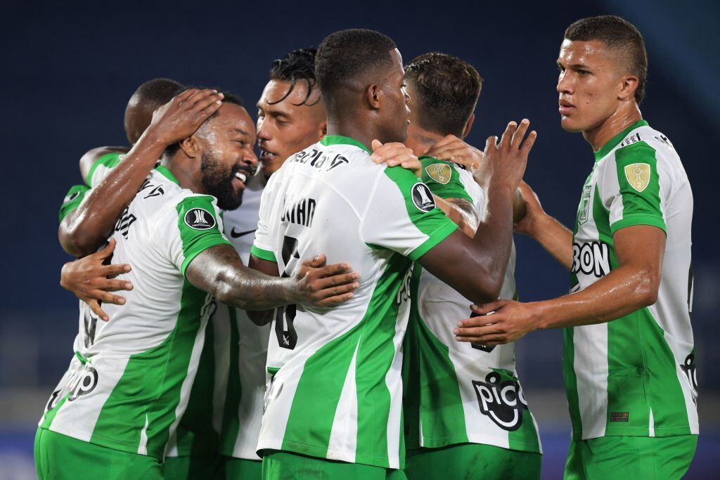 Atlético Nacional avanzó a los octavos de final de la Copa Libertadores (Photo by Daniel MUNOZ / AFP) (Photo by DANIEL MUNOZ/AFP via Getty Images)