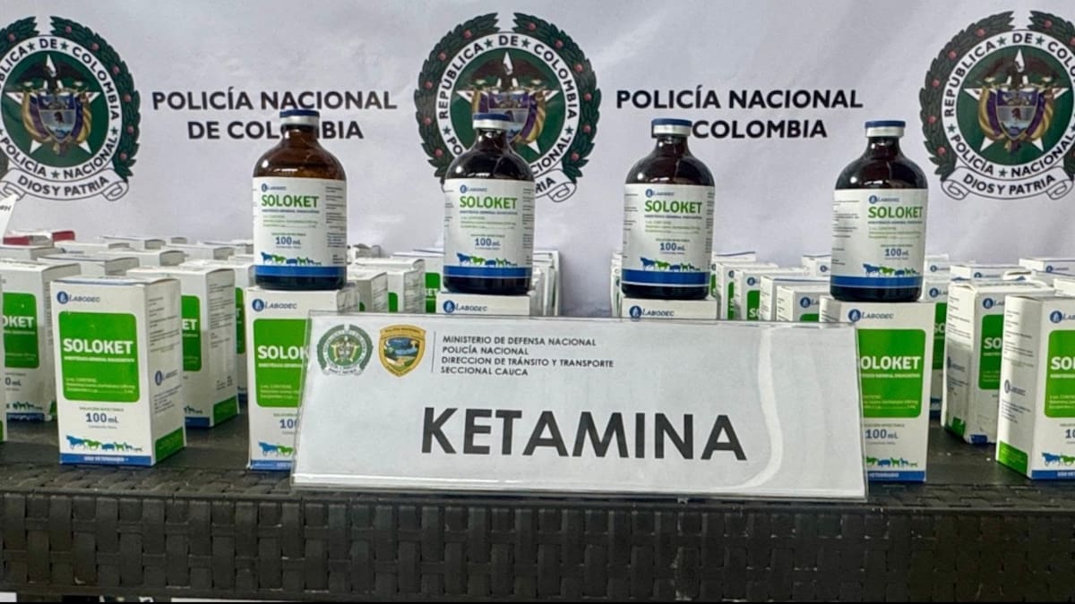 Incautan Cargamento de Ketamina afectando redes del narcotráfico en el Cauca