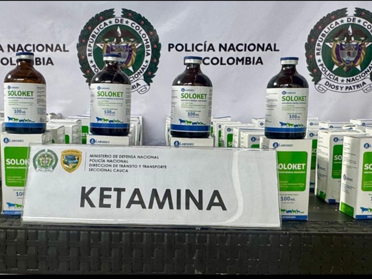 Incautan Cargamento de Ketamina afectando redes del narcotráfico en el Cauca