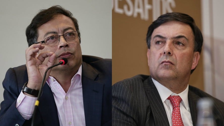 Gustavo Petro y Juan Carlos Galindo se enfrentaron por consultas del 11 de marzo. Foto: Colprensa