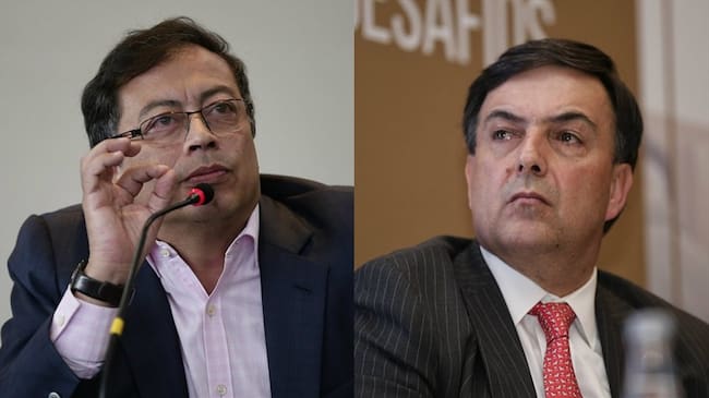 Gustavo Petro y Juan Carlos Galindo se enfrentaron por consultas del 11 de marzo. Foto: Colprensa