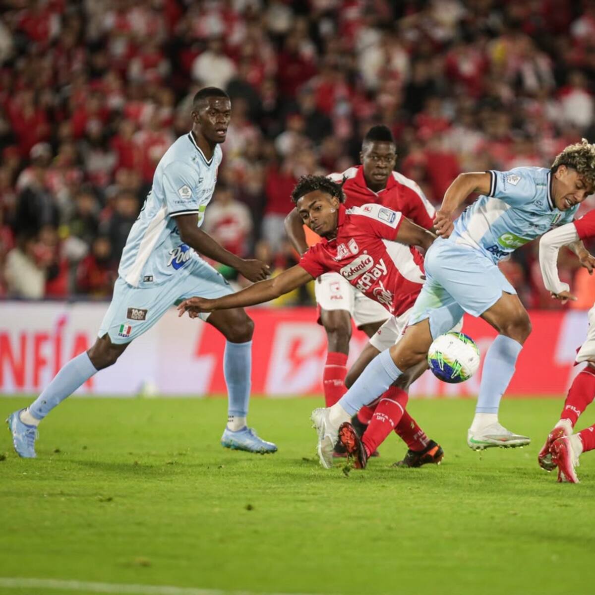 Santa Fe y Once Caldas empataron 2-2 en un vibrante partido en El Campín: Goles y resumen del juego