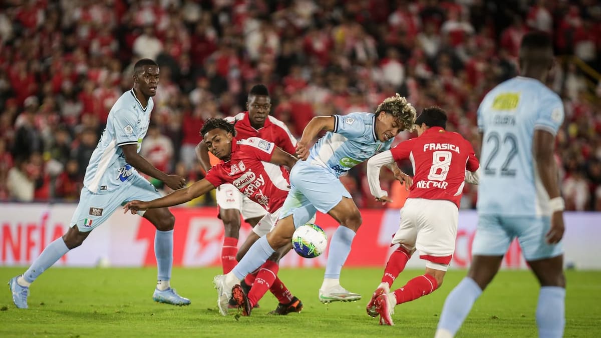 Santa Fe y Once Caldas empataron 2-2 en un vibrante partido en El Campín: Goles y resumen del juego