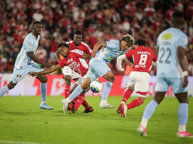 Santa Fe y Once Caldas empataron 2-2 en el estadio El Campín / Colprensa.