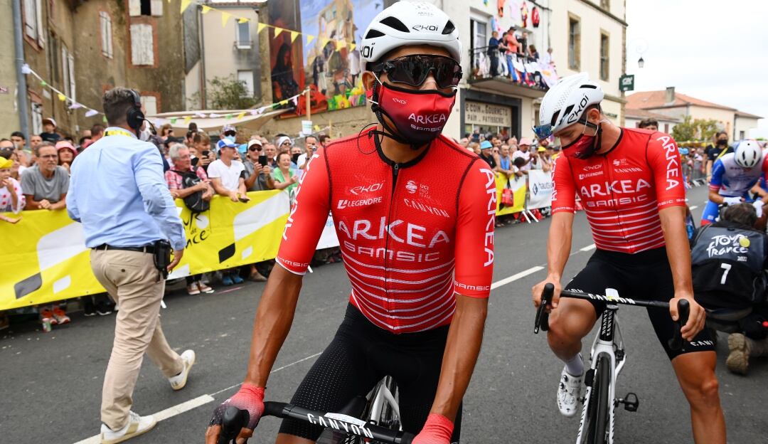Nairo Quintana previo a la etapa 19 del Tour de Francia.