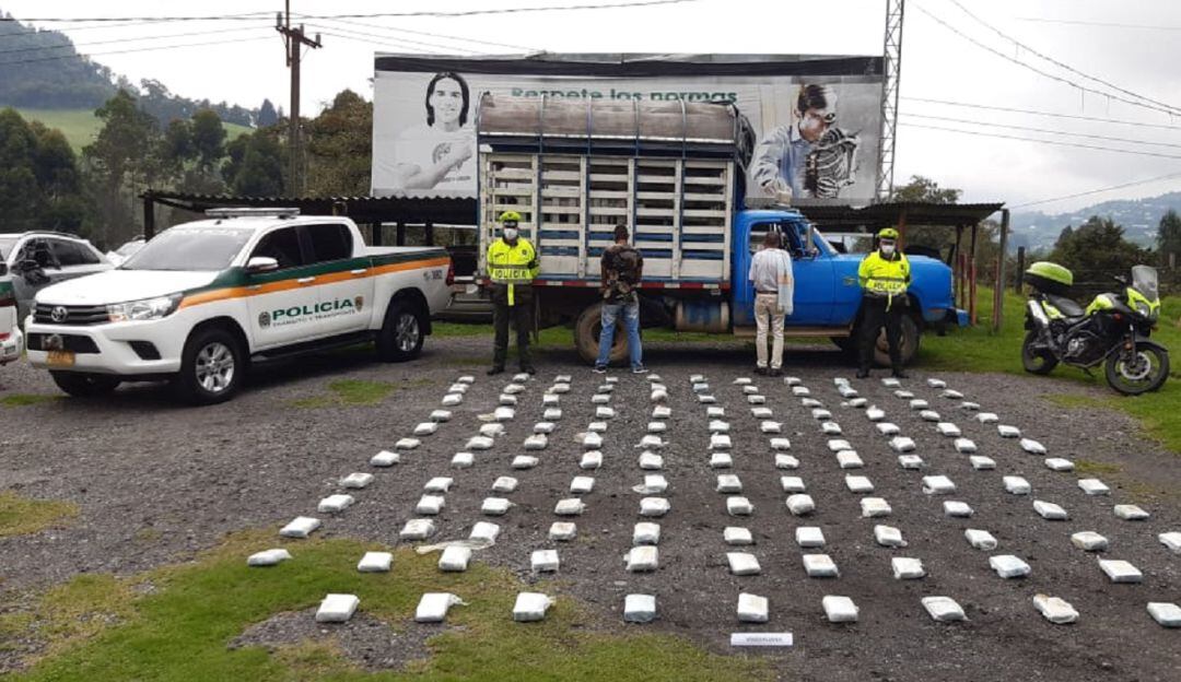 Incautación de marihuana en Manizales