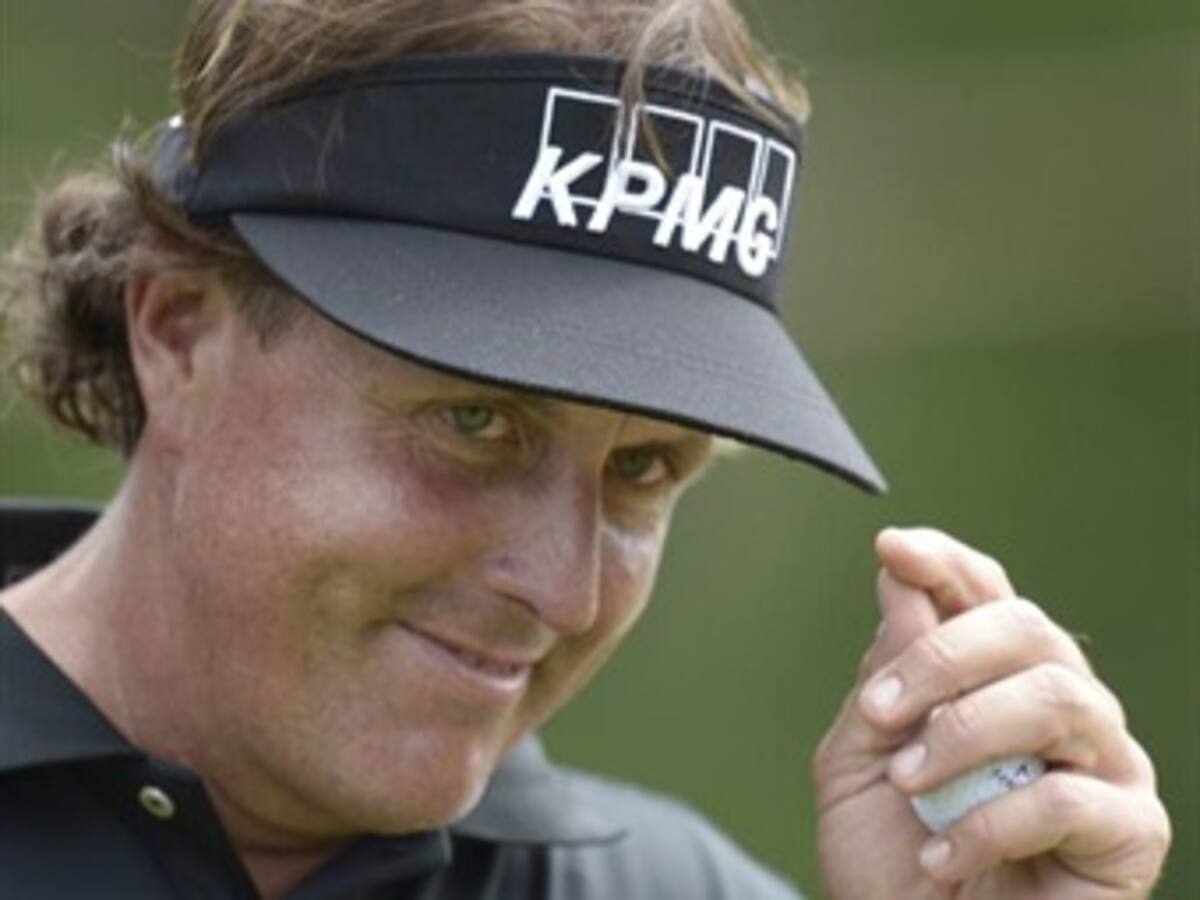 En el Abierto de Estados Unidos hay todo un padre ejemplar: Phil Mickelson