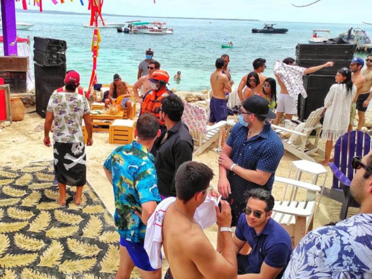 Suspendieron fiesta clandestina en Islas del Rosario con boleta de $200.000