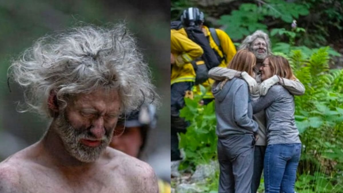 Hombre sobrevivió 10 días perdido en las montañas de California bebiendo agua en una bota