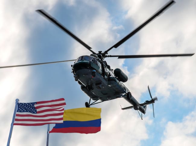 Imagen de un helicóptero Mi-17