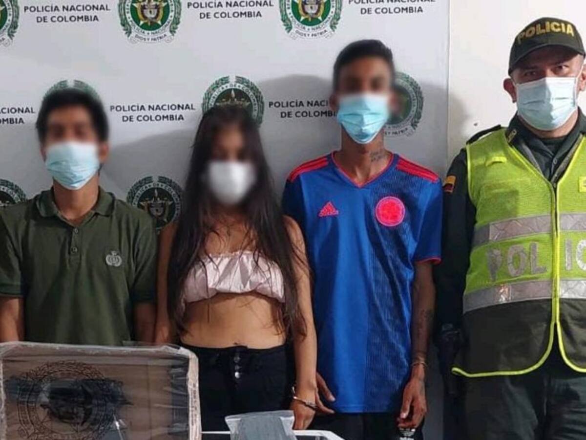 Tres jóvenes fueron capturados tras robar en el Parque Centenario de Ibagué