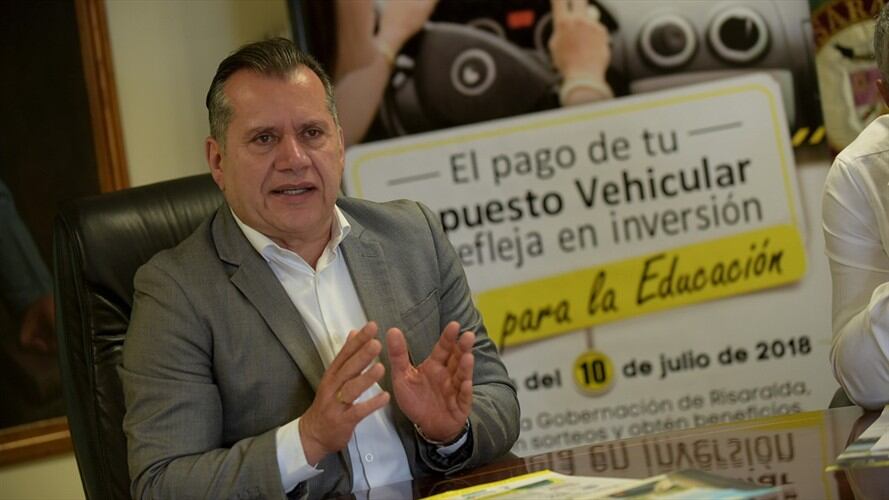 El gobernador Sigifredo Salazar dio a conocer que Risaralda fue el sexto departamento con mejor recaudo y ejecución presupuestal en el 2017. Foto: Gobernación de Risaralda