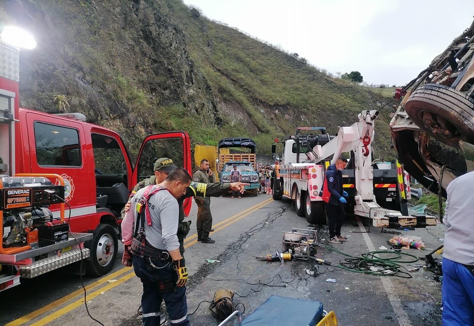Accidente en la vía Pasto-Mojarras