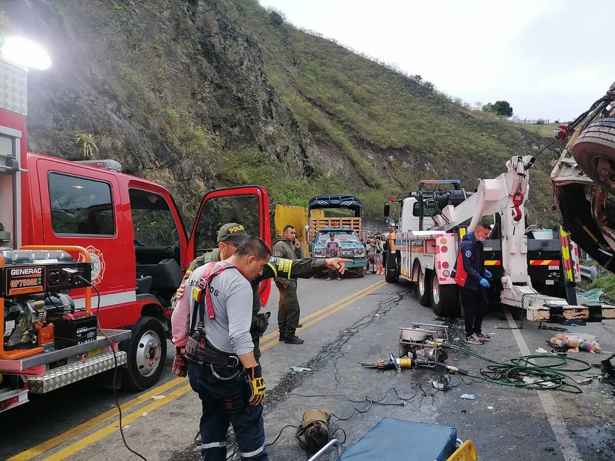 20 muertos en accidente de tránsito en la vía Panamericana en Nariño