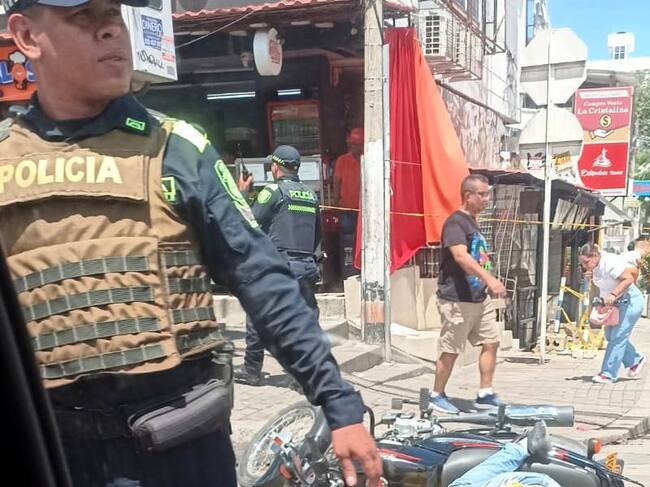 Motociclista fue asesinado en el barrio La Castellana sobre la Avenida Pedro de Heredia