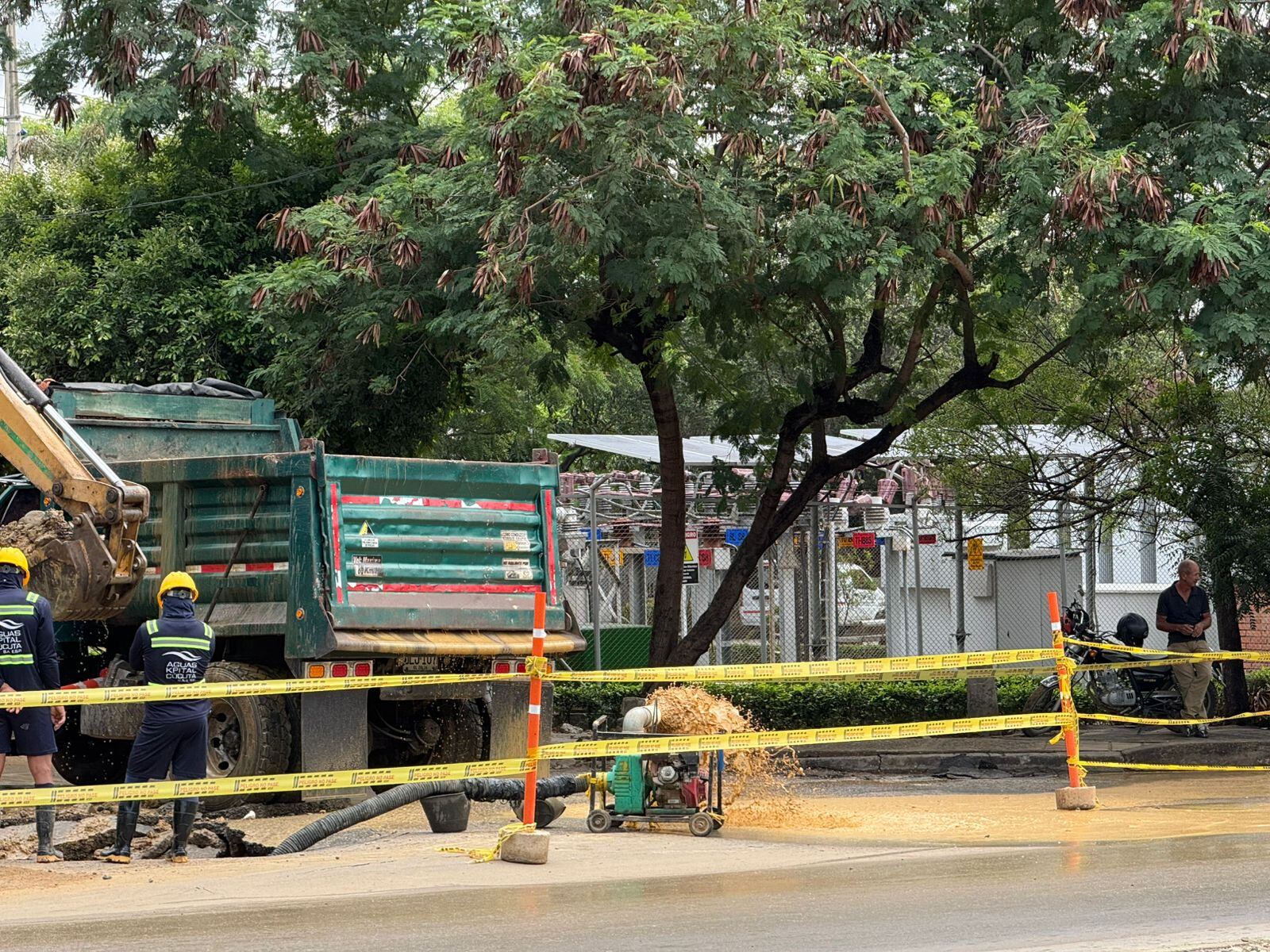 Emergencia por lluvias deja sin agua a barrio Claret en Cúcuta. / Foto: Ana María Rueda.