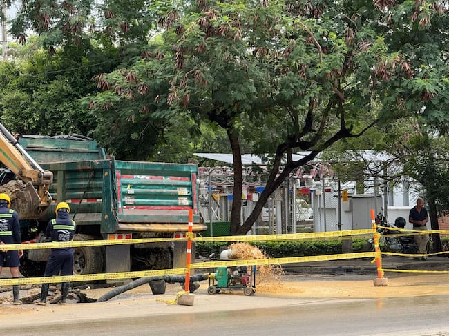 Emergencia por lluvias deja sin agua a barrio Claret en Cúcuta. / Foto: Ana María Rueda.