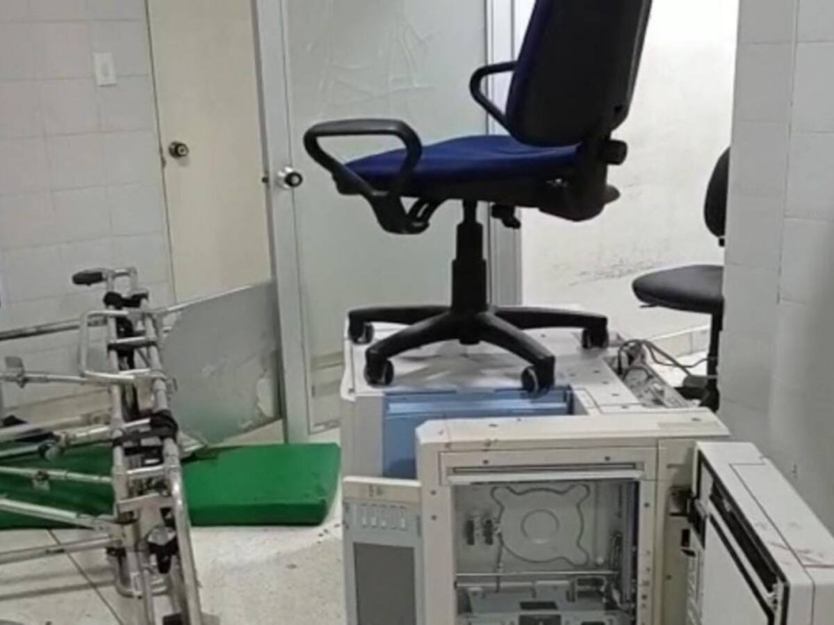 En medio de una riña destruyen sala de urgencias de un hospital en el Huila