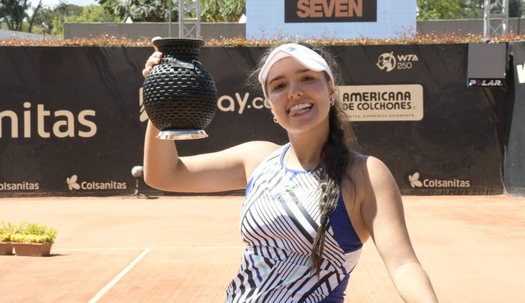 María Camila Osorio, raqueta número uno de Colombia y 63 del mundo.