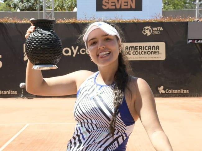 María Camila Osorio, raqueta número uno de Colombia y 63 del mundo.
