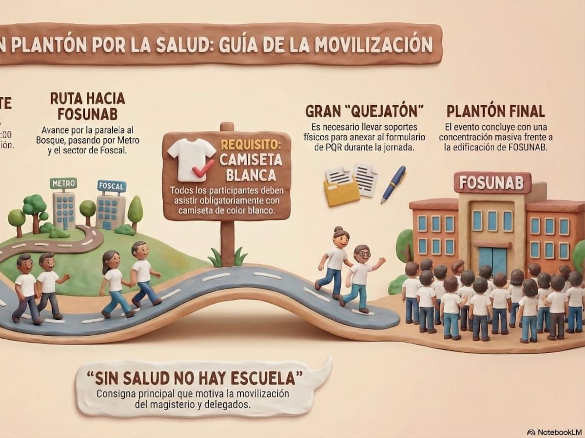 El plantón y la movilización de maestros en Bucaramanga, hoy jueves. ¿Por dónde irá?