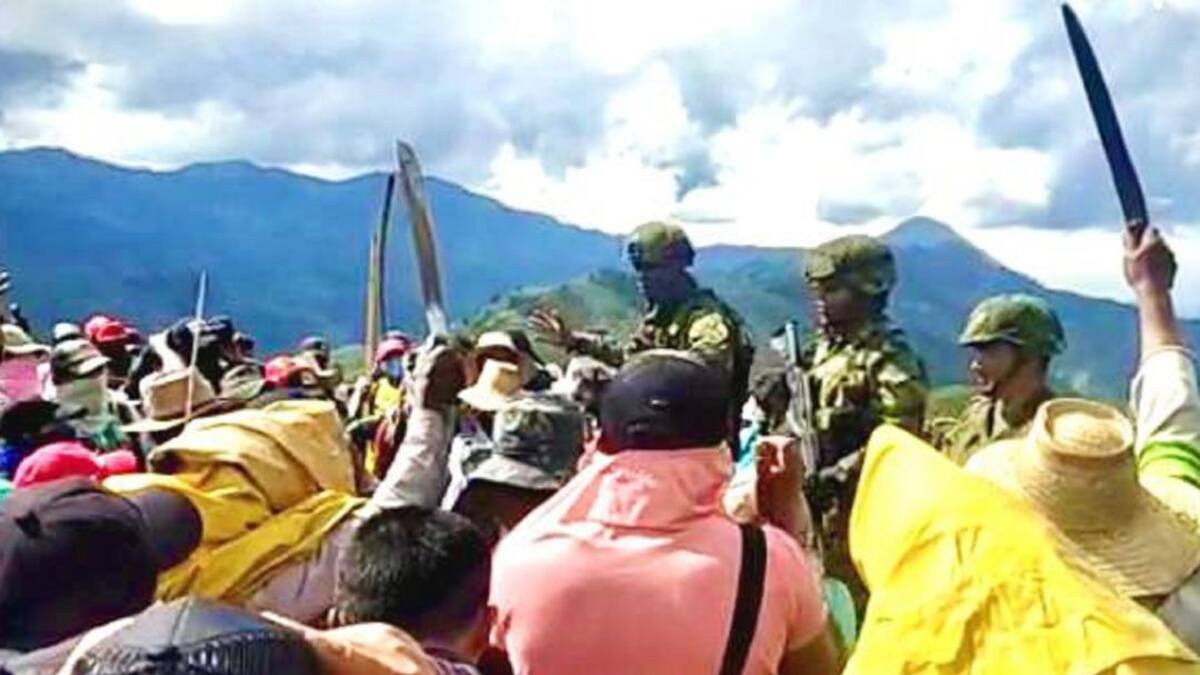 Civiles expulsaron a tropas del Ejército en zona rural de Suárez, Cauca