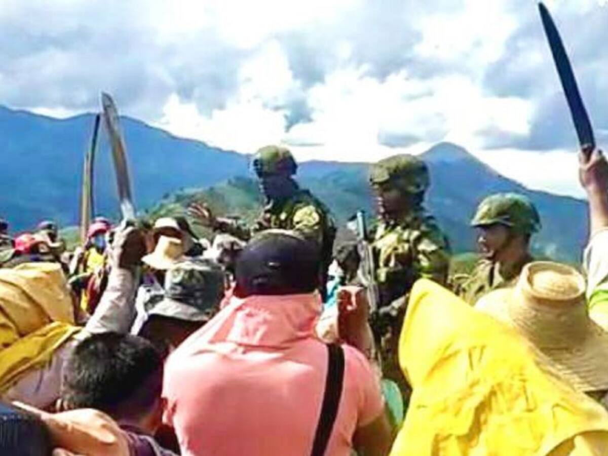 Civiles expulsaron a tropas del Ejército en zona rural de Suárez, Cauca