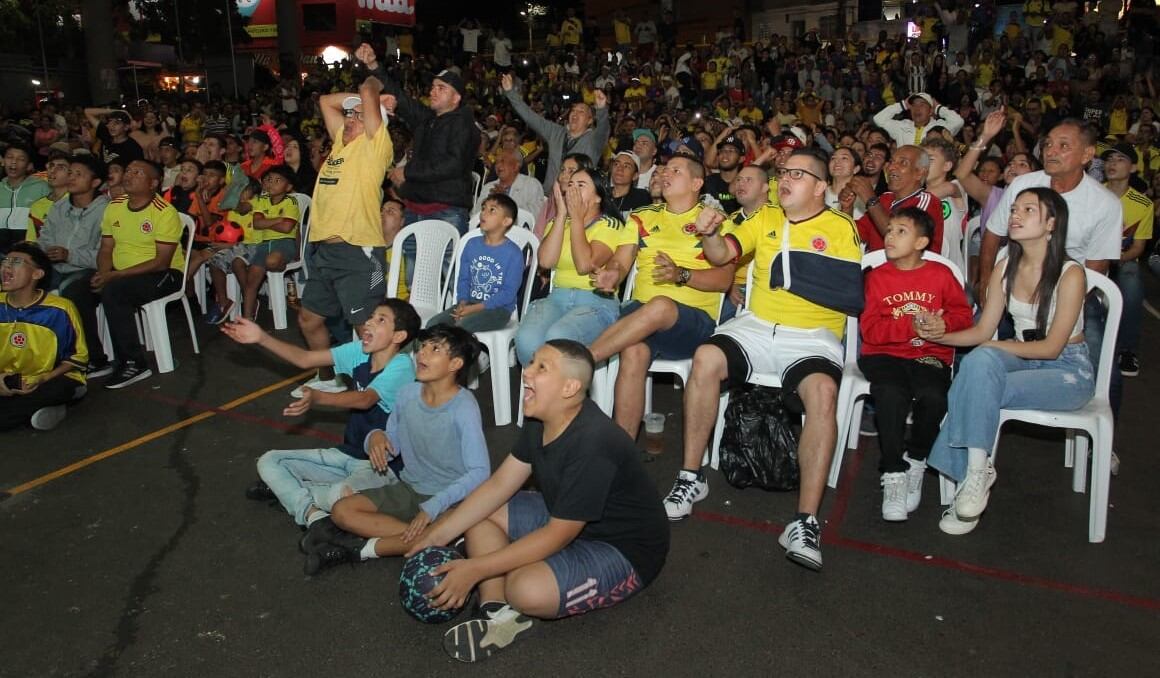 Habrá 5 pantallas gigantes en Medellín para ver el partido de la Selección Colombia. Foto: Alcaldía de Medellín