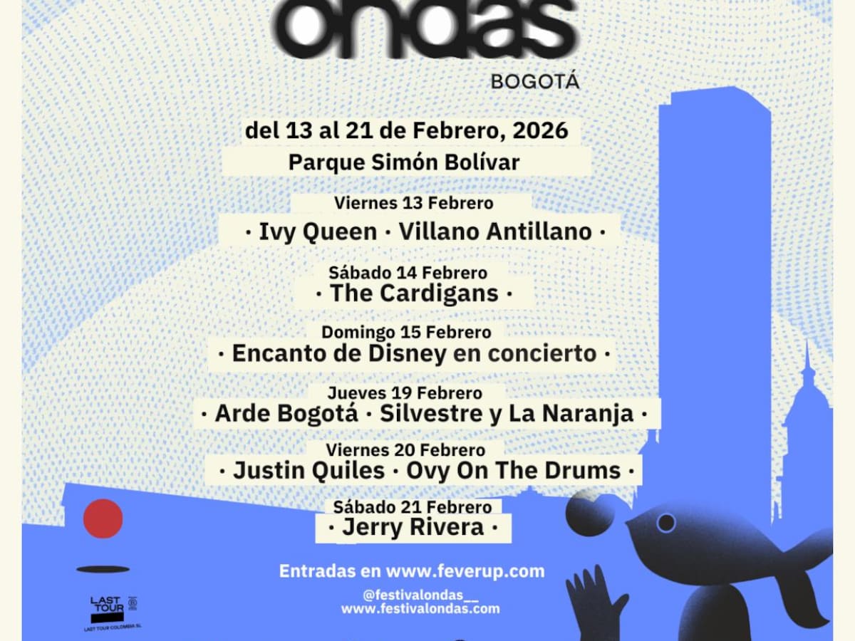 Llega a Bogotá el Festival Ondas: seis noches únicas de música en el Parque Simón Bolívar