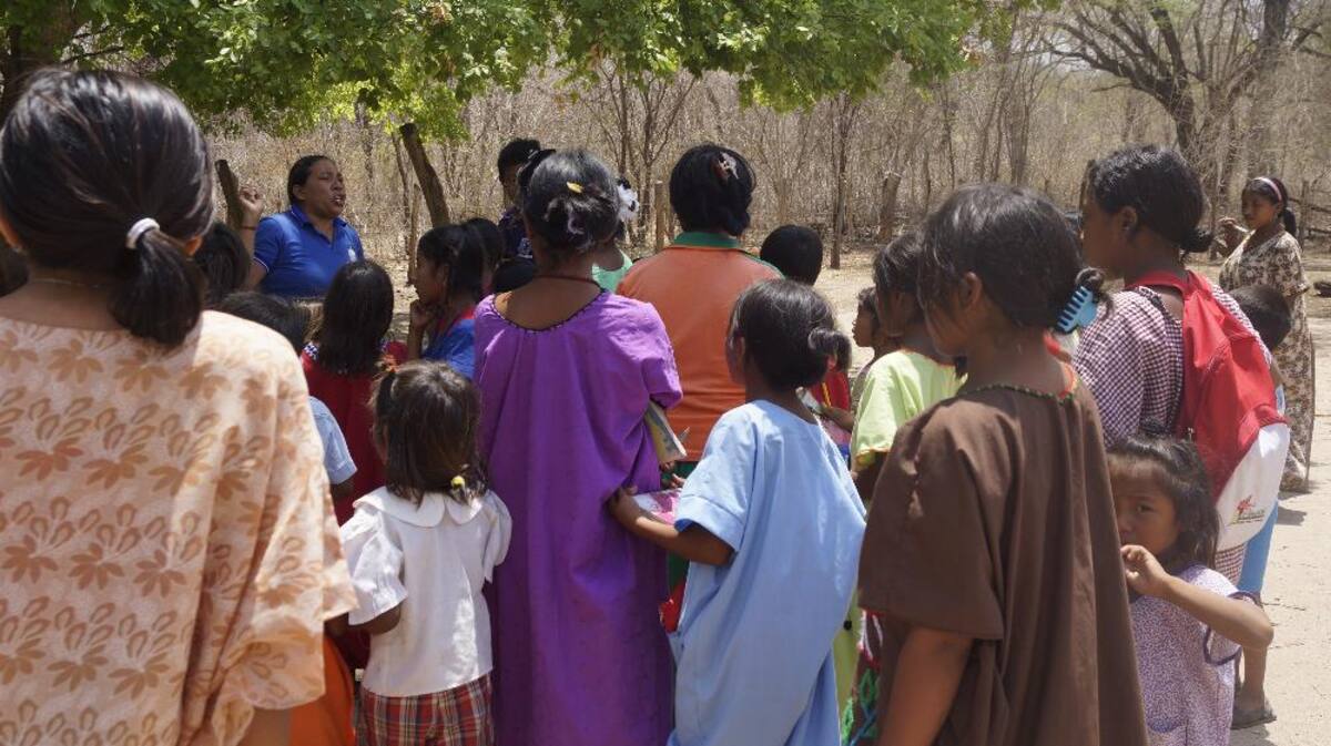 Recorrido de Caracol Radio por las zonas que aguantan sed. Fotos de Luis Enrique Rodríguez