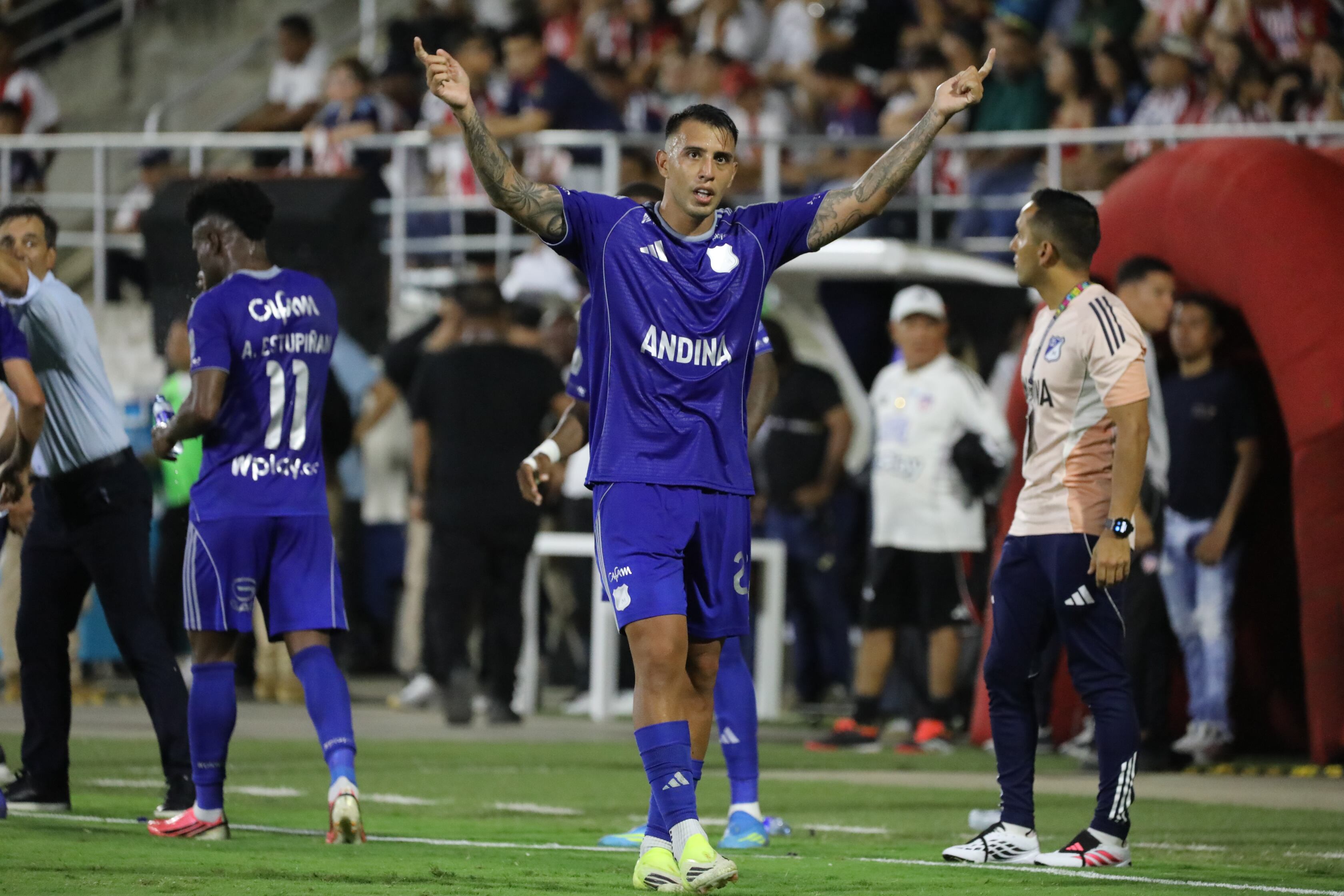 Rodrigo Contreras, delantero argentino de Millonarios / Colprensa