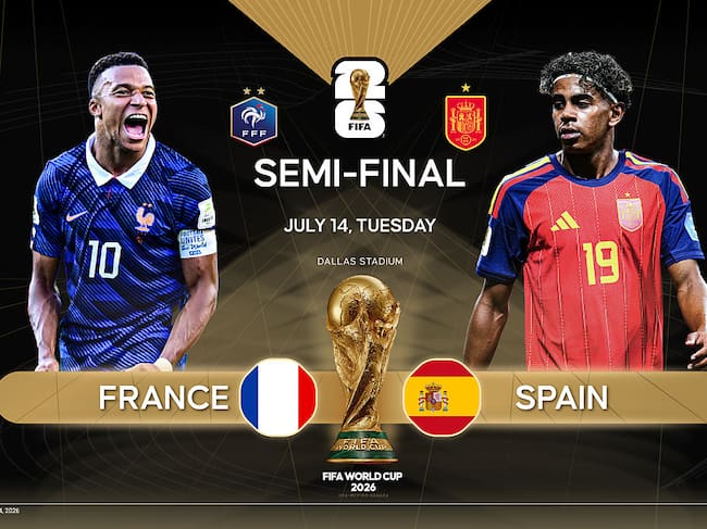 Semifinal del Mundial 2026 entre Francia y España. (Photo by Ufuk Celal Guzel/Anadolu via Getty Images)