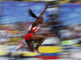 Caterine Ibargüen. Foto: EFE