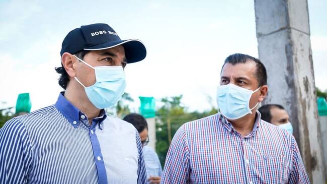 Alcalde Andrés Hurtado visita de obra