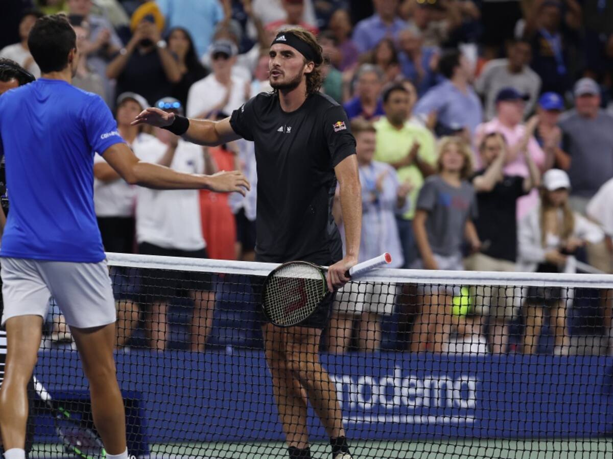 Tsitsipas sobre Galán: "Jugó como un clase mundial y yo como un aficionado"
