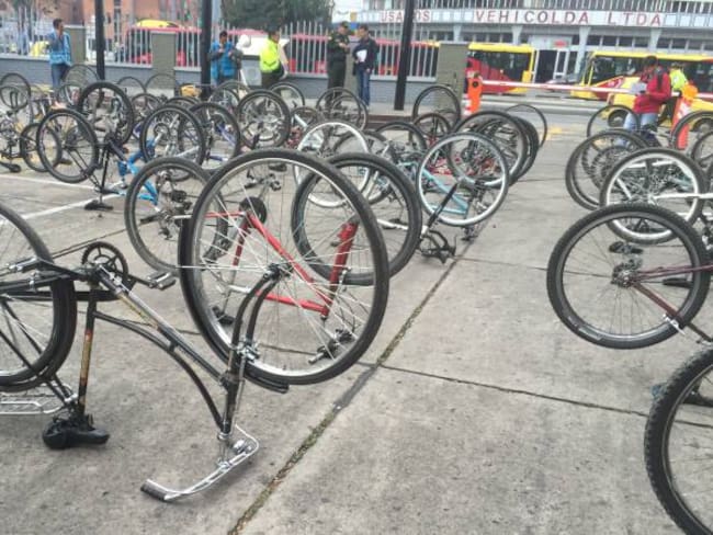 Recuperan más de 200 bicicletas robadas en Bogotá