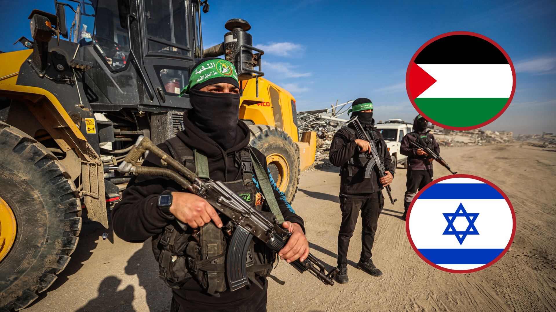 Miembros de Hamás. Foto: Hamza Z. H. Qraiqea/Israel y Palestina. Fotos: Getty Images.