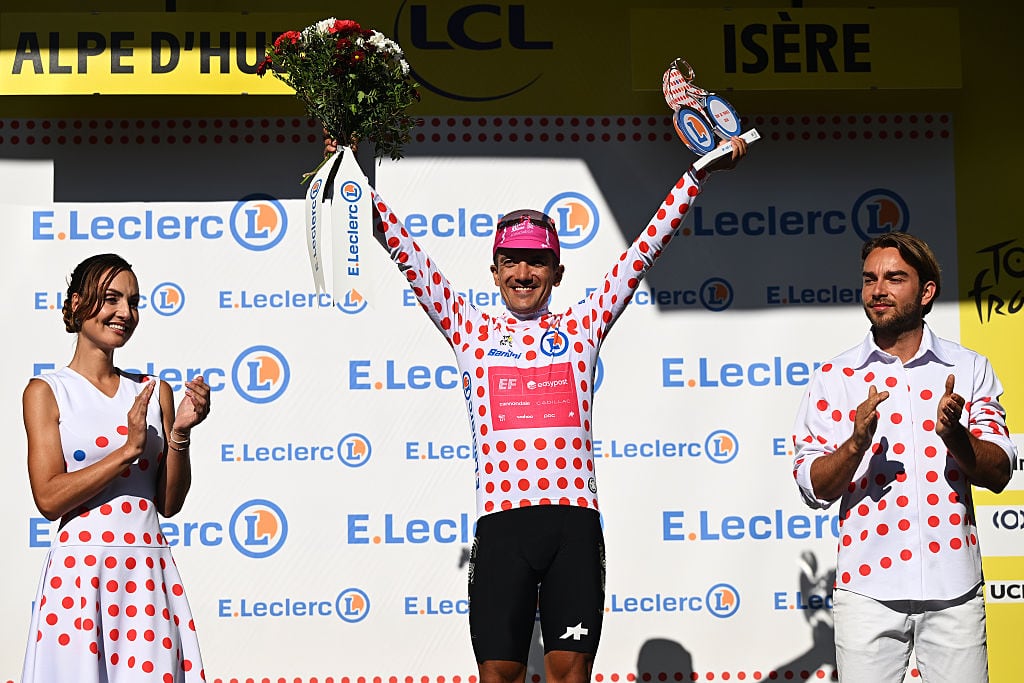 Richard Carapaz ganador de la Etapa 20 del Tour de Francia: campeón virtual de montaña. (Photo by Luc Claessen/Getty Images)