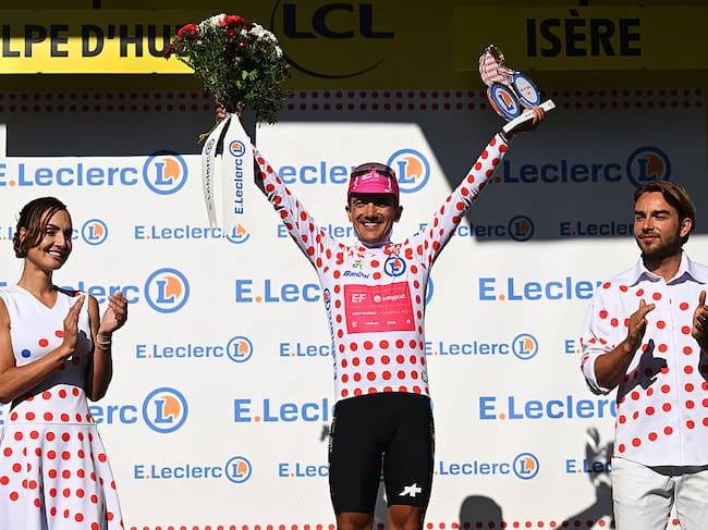 Richard Carapaz ganador de la Etapa 20 del Tour de Francia: campeón virtual de montaña. (Photo by Luc Claessen/Getty Images)