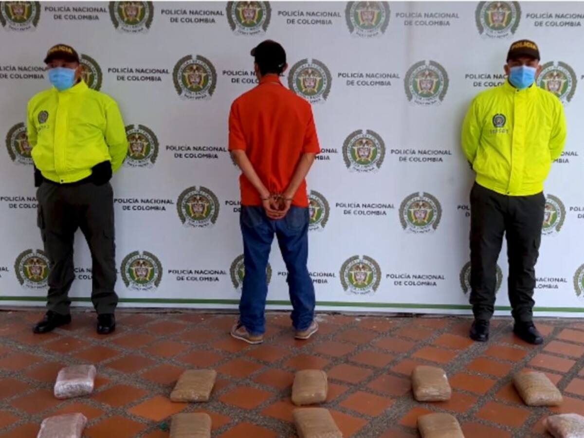 Capturan a un hombre con 42 kilos de marihuana en Dosquebradas